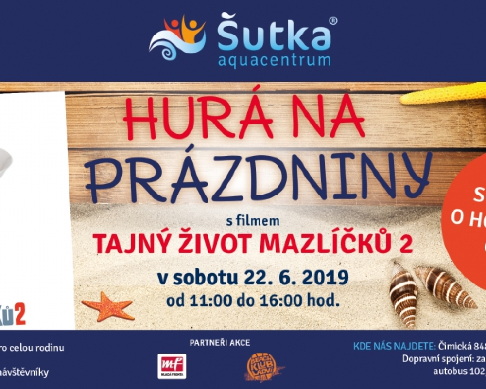 Hurá na prázdniny s Aquacentrem Šutka