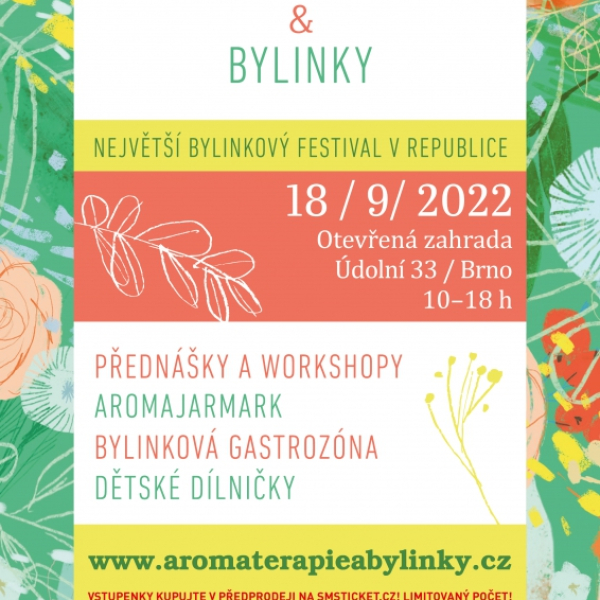 Zažijte den plný bylinek a vůní na Festivalu Aromaterapie & Bylinky!