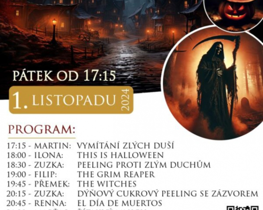 SAUNOVÁ NOC – HALLOWEEN – 1.11.2024