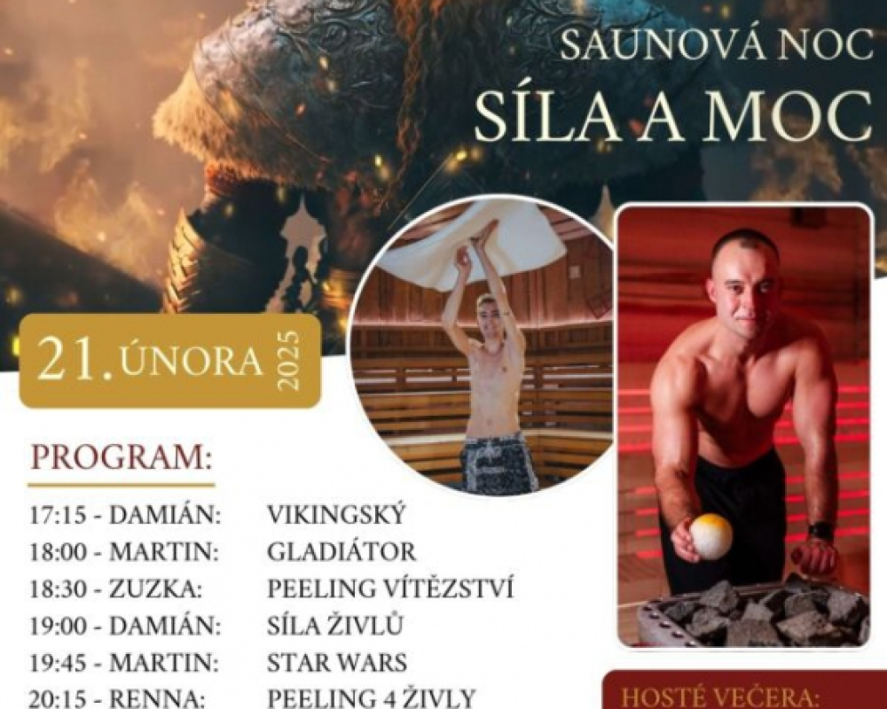 SÍLA MOCI – Saunová noc