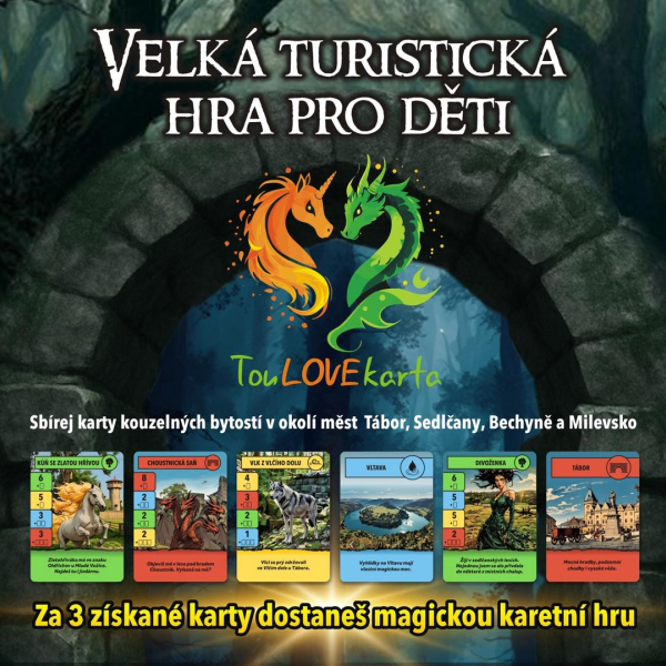 Tip na výlet s dětmi: na jihu Čech můžete hledat jednorožce, či draka